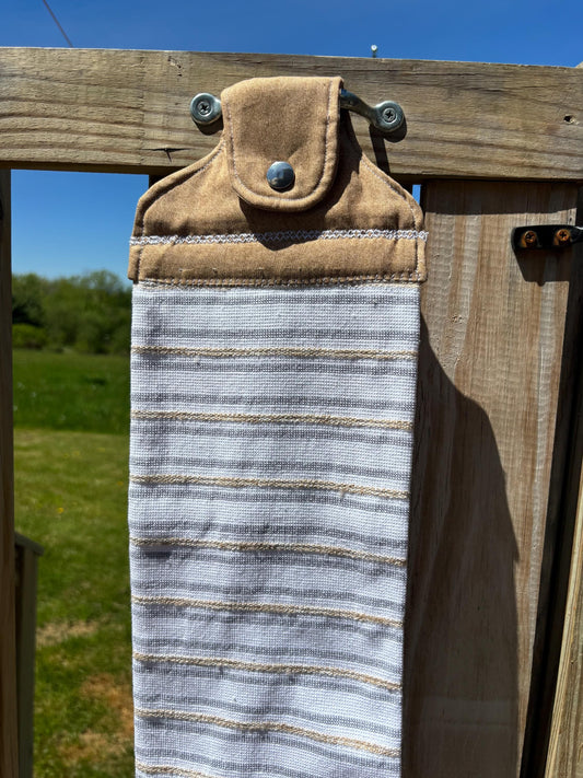 Hanging Kitchen Towel with Snap Closure | Vintage Style Farmhouse Dish Towels| Cottagecore Kitchen