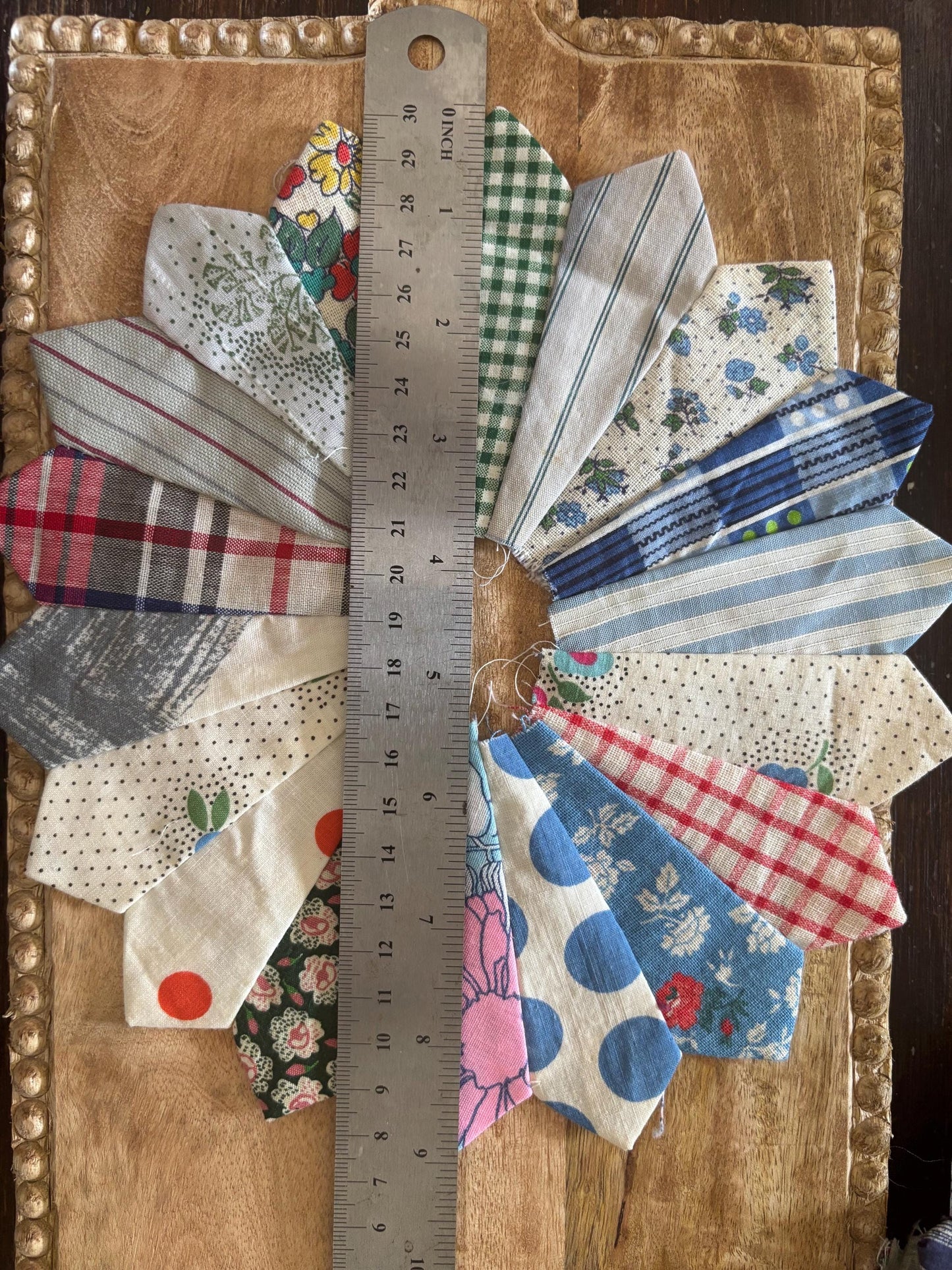 Vintage Quilt Fabric Blocks – 1920s-1940s Authentic Cotton Textiles