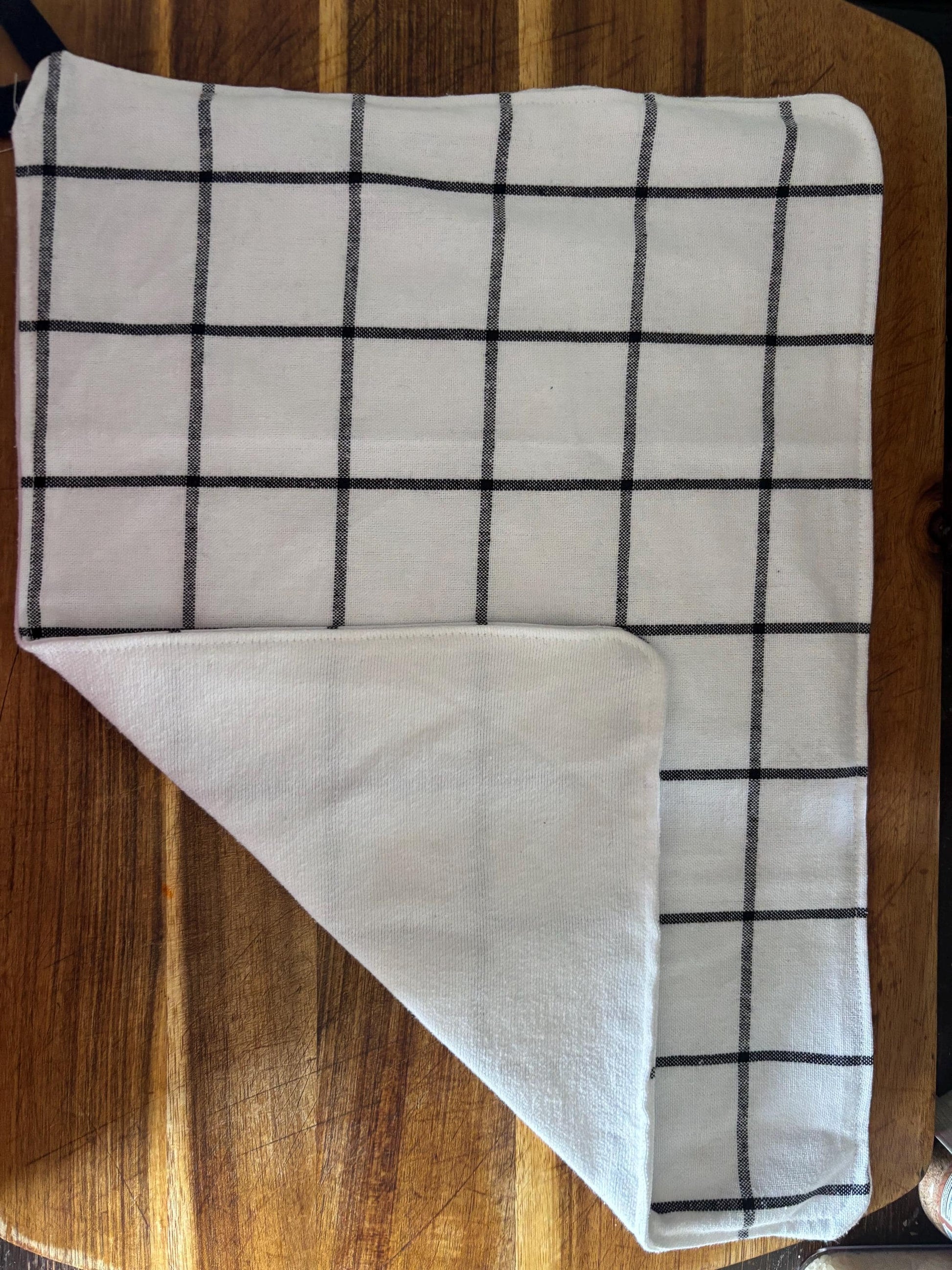 Blue Farmhouse Hanging Towels, Upcycled Reusable Cotton with Loops, 11 x 15 Inches
