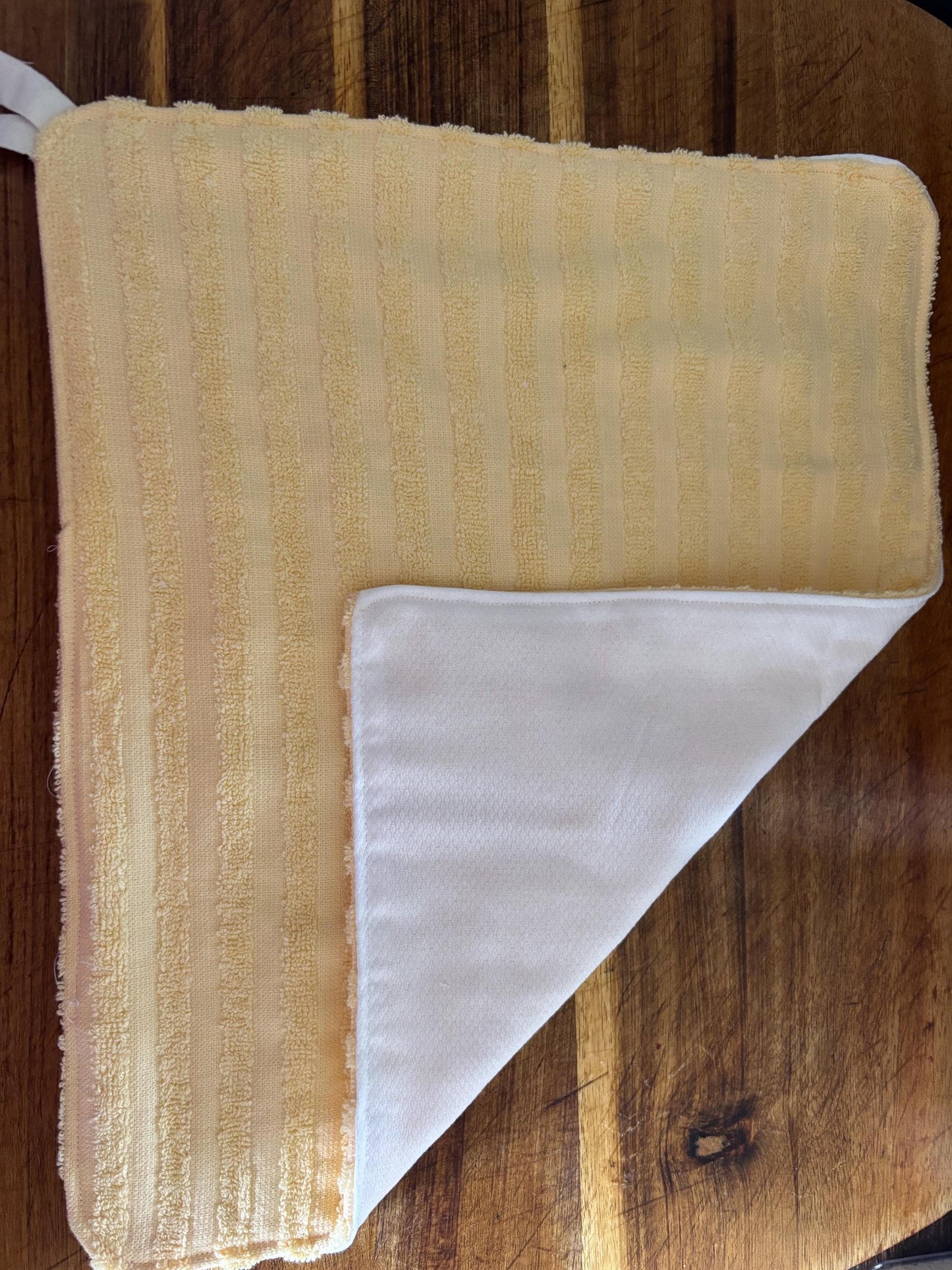 Blue Farmhouse Hanging Towels, Upcycled Reusable Cotton with Loops, 11 x 15 Inches